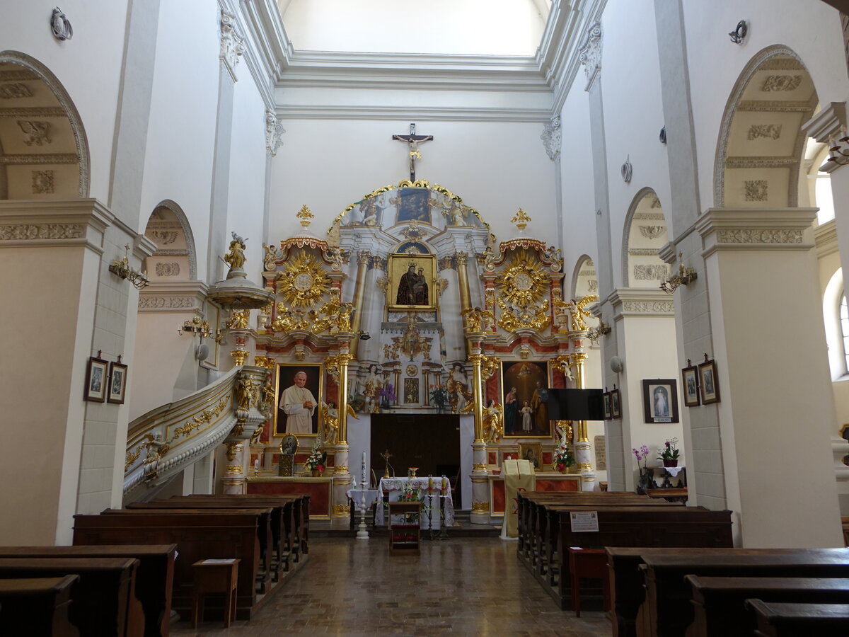 Lublin, barocker Hochaltar in der Hl. Geist Kirche (15.06.2021)