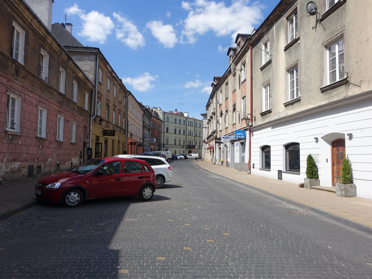 Lublin, historische Huser in der Kowalska Strae (15.06.2021)