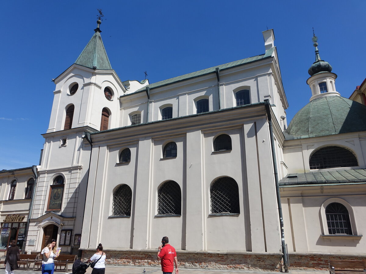 Lublin, Hl. Geist Kirche, erbaut von 1602 bis 1608 von Jana Cangerlego (15.06.2021)