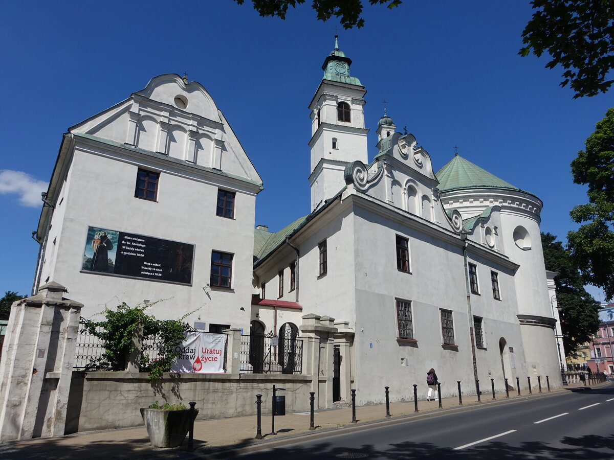 Lublin, kath. Pfarrkirche St. Paul Apostel in der Bernardynska Strae (15.06.2021)
