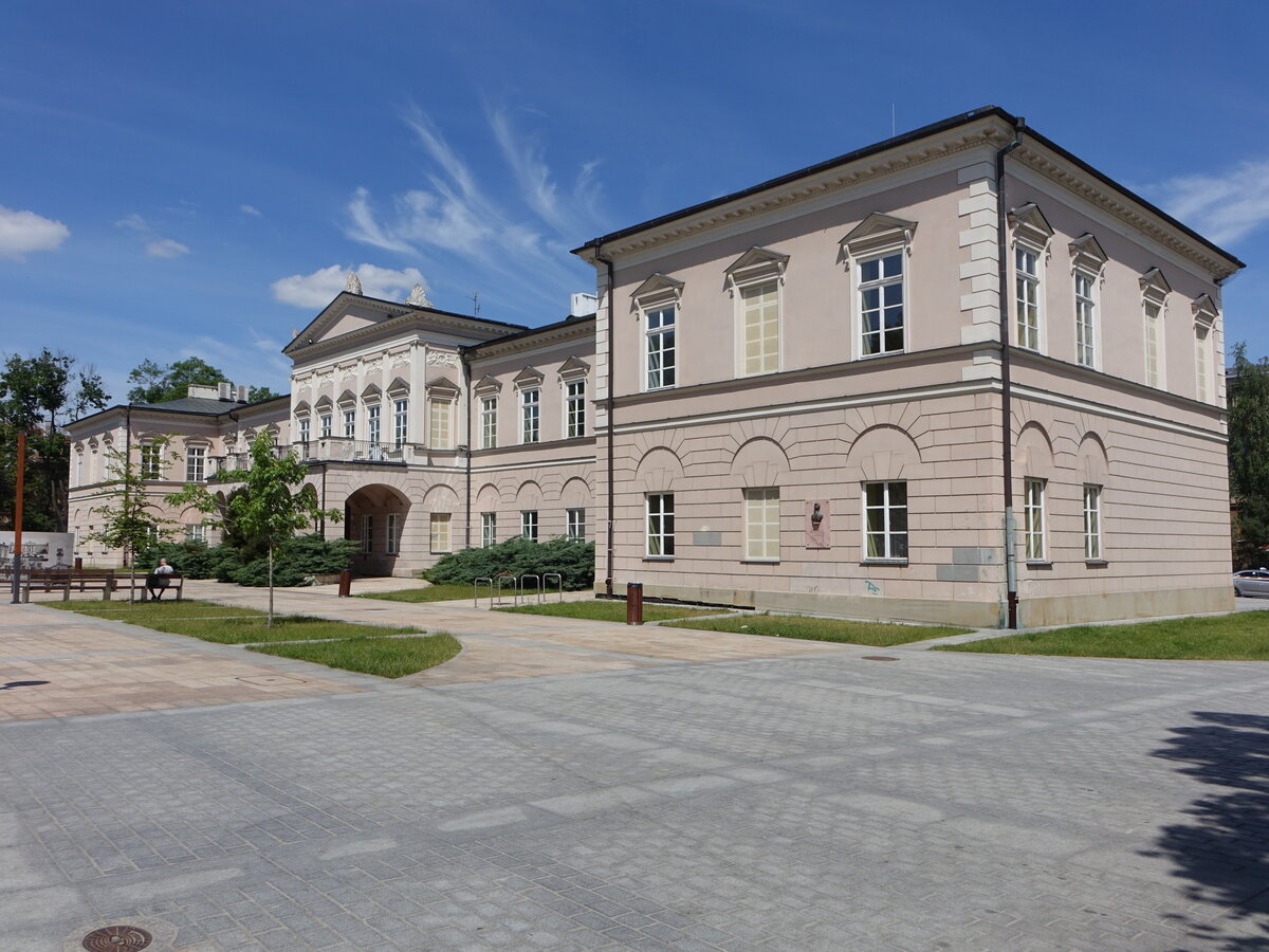 Lublin, Palac Lubomirskich am Plac Litewski, erbaut im 17. Jahrhundert (15.07.2021)