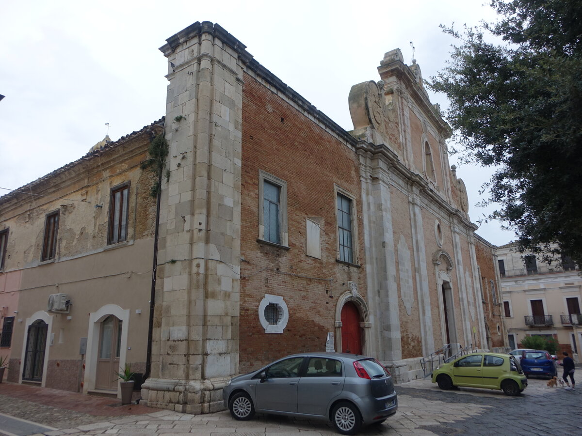 Lucera, Pfarrkirche Madonna dell Carmine, erbaut im 18. Jahrhundert (26.09.2022)