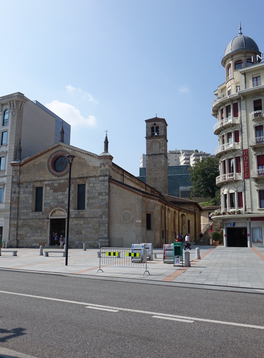 Lugano, Pfarrkirche Santa Maria degli Angioli, erbaut von 1499 bis 1525 (23.09.2018)