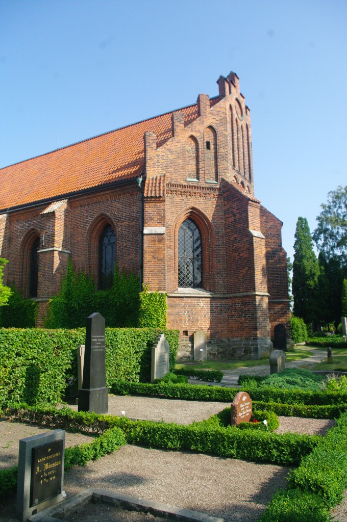 Lund, Klosterkirche St. Peter, Baltische Backsteingotik, erbaut im 14. Jahrhundert (13.07.2013)