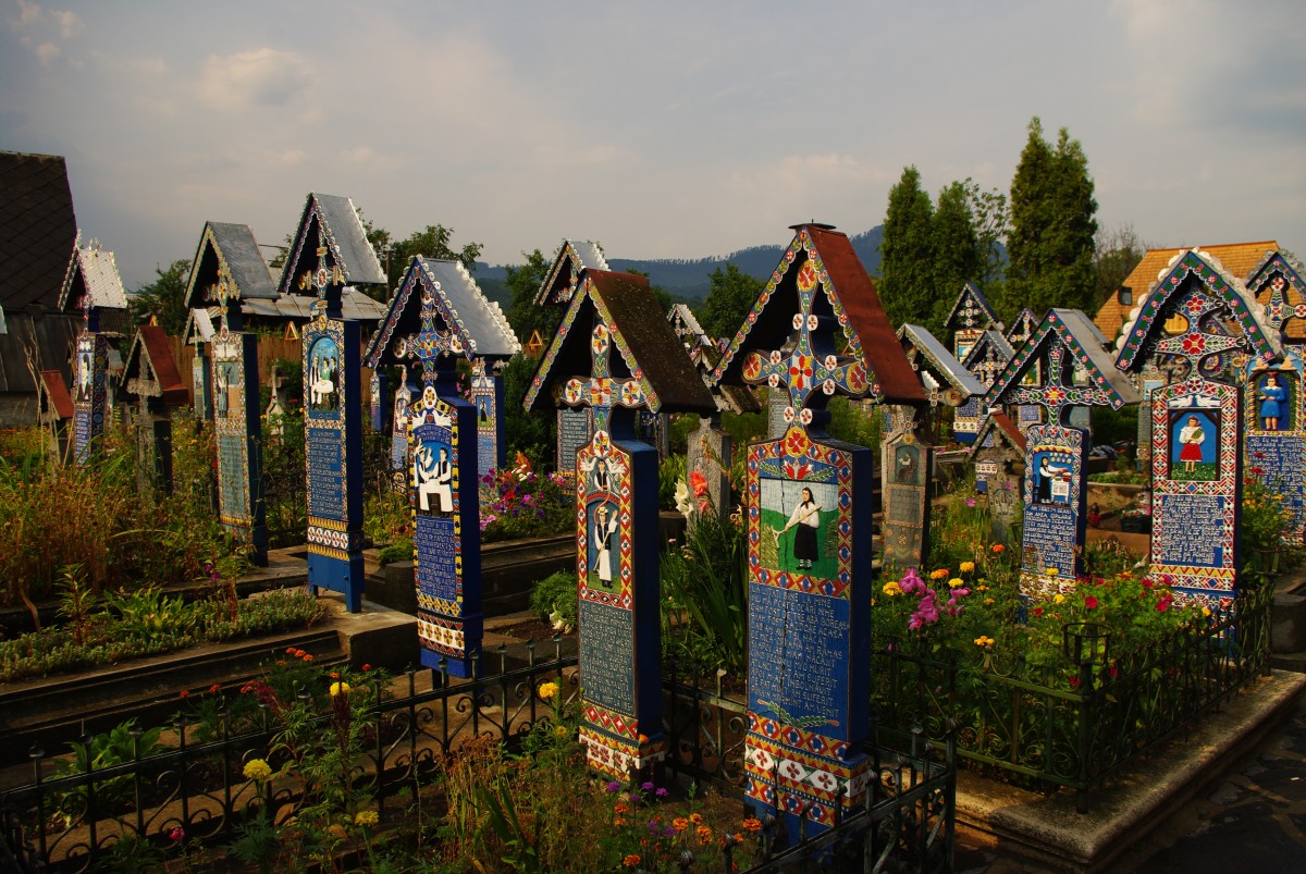 Lustiger Friedhof in Sapanta, Baia Mare, Maramures Gebiet (03.08.2009)