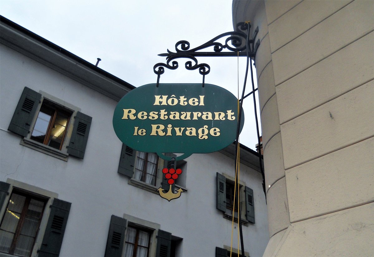 Lutry, Hotel le Rivage, Aushngeschild - 13.03.2013