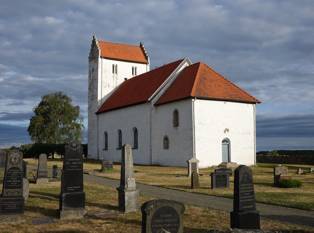 Lyngsjö Kyrka, romanisch erbaut im 11. Jahrhundert (12.06.2016)