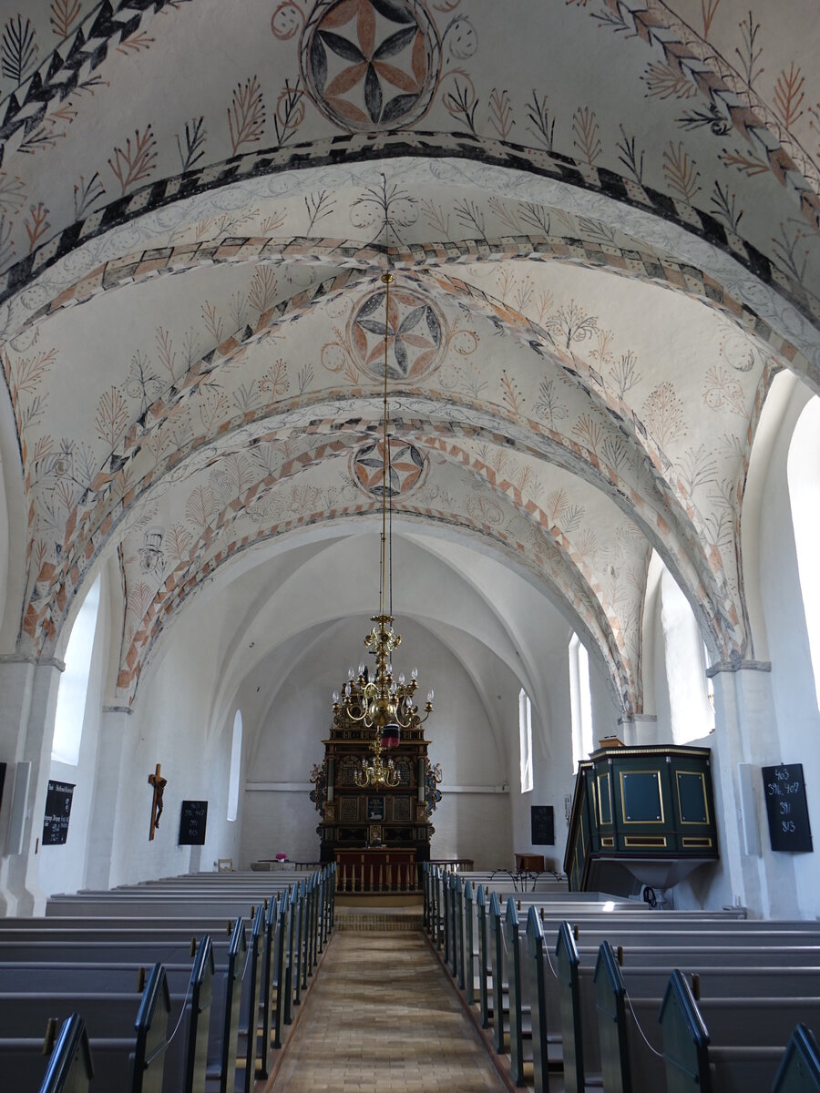 Magleby, Altar von 1598 von Abel Schroder in der evangelischen Kirche (19.07.2021)