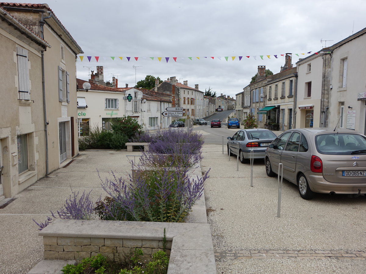 Maillezais, alte Huser an der Rue du Docteur Daroux (13.07.2017)