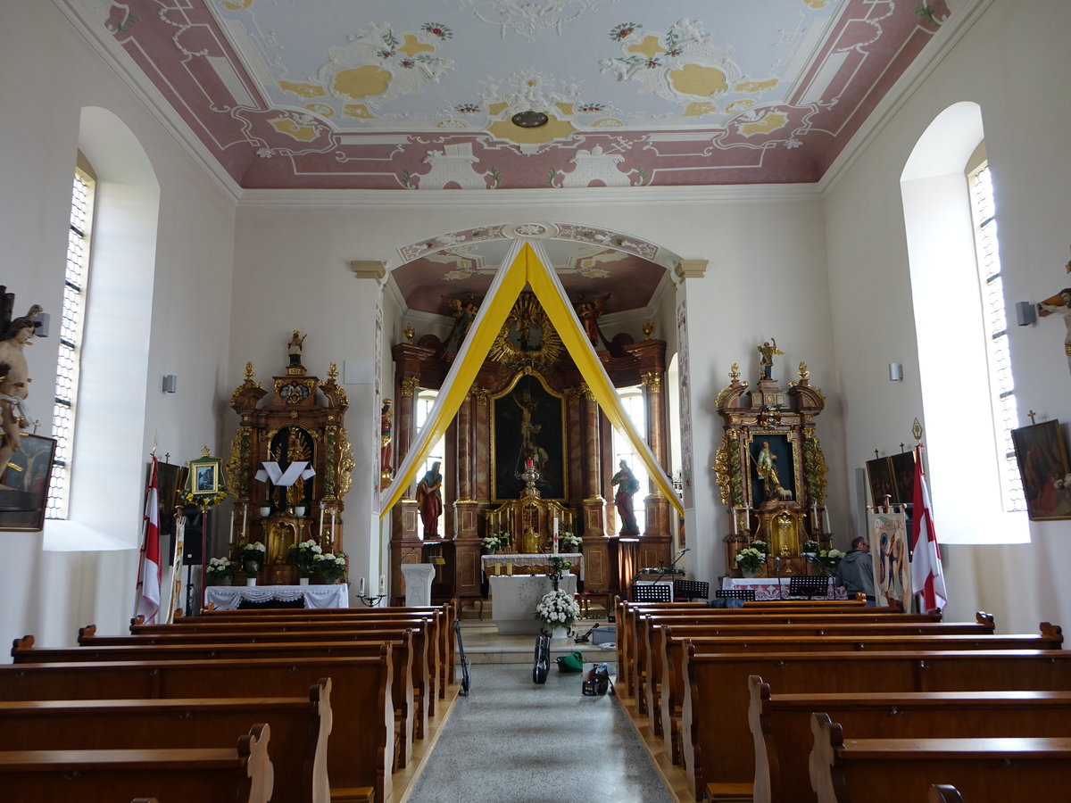 Mainroth, barocke Altre in der Pfarrkirche St. Michael (16.04.2017)