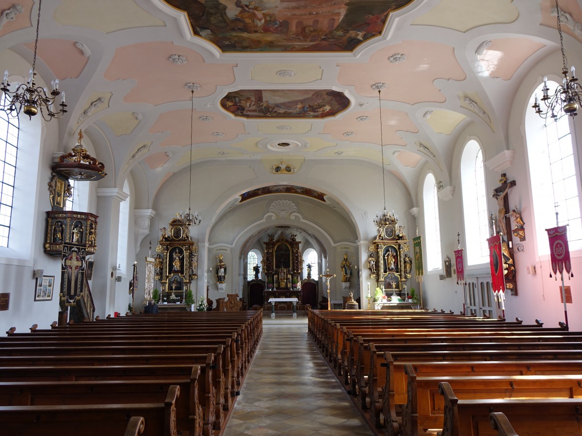 Maisach, Innenraum der St. Vitus Kirche (13.09.2015)