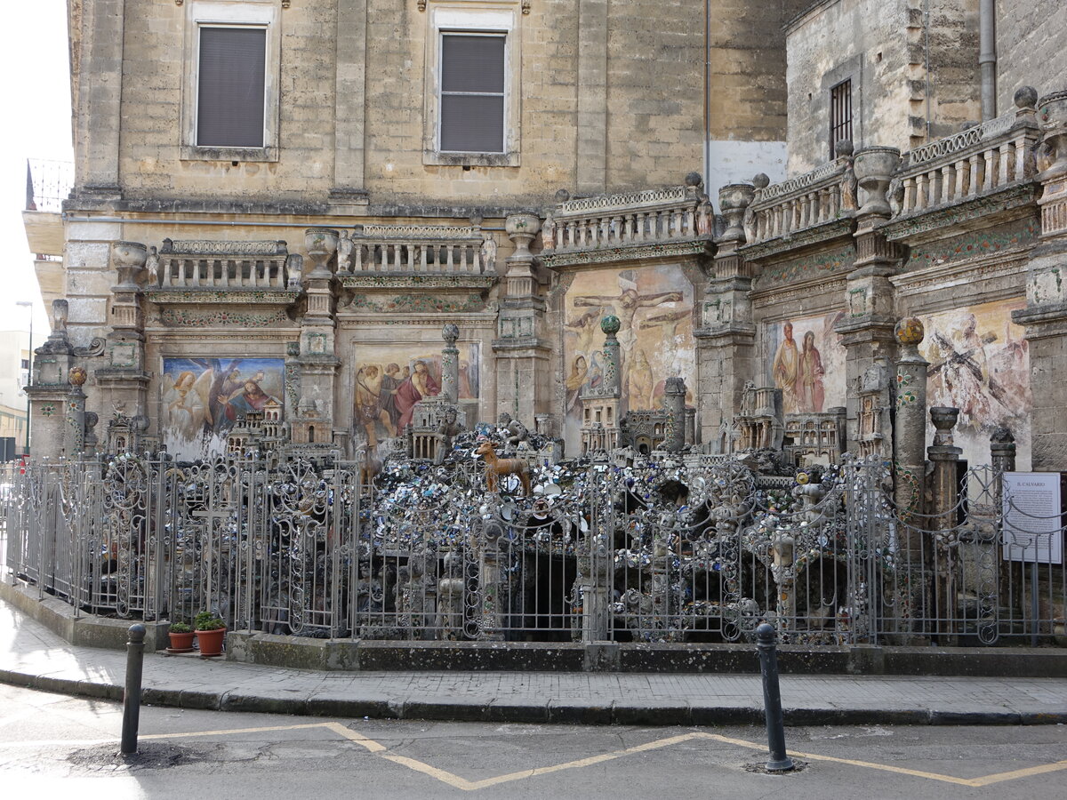 Manduria, Fontana Calvario an der Piazza Vittorio Emanuele (02.03.2023)