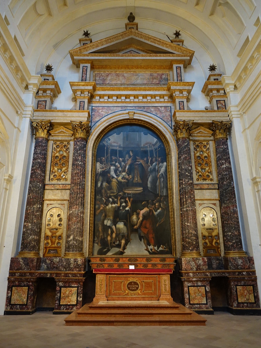 Mantua, Hochaltar in der St. Barbara Kirche (08.10.2016)