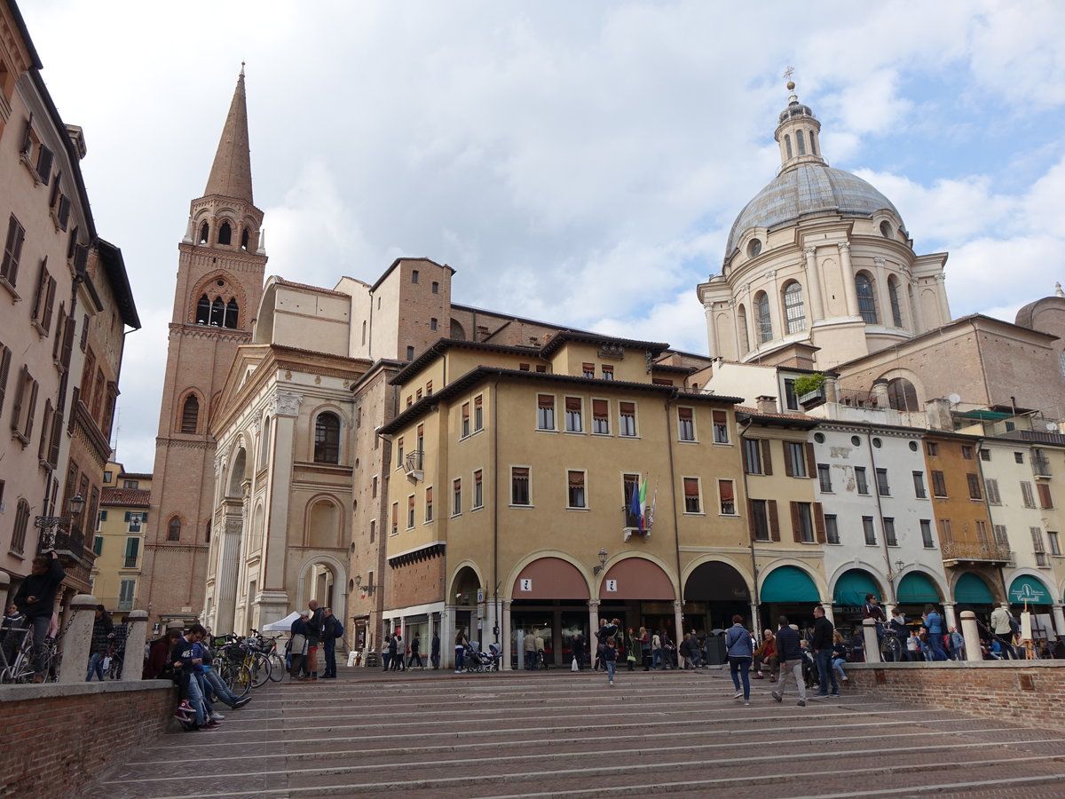 Mantua, St. Andrea Kirche, erbaut ab 1470 durch Leon Battista Alberti (08.10.2016)