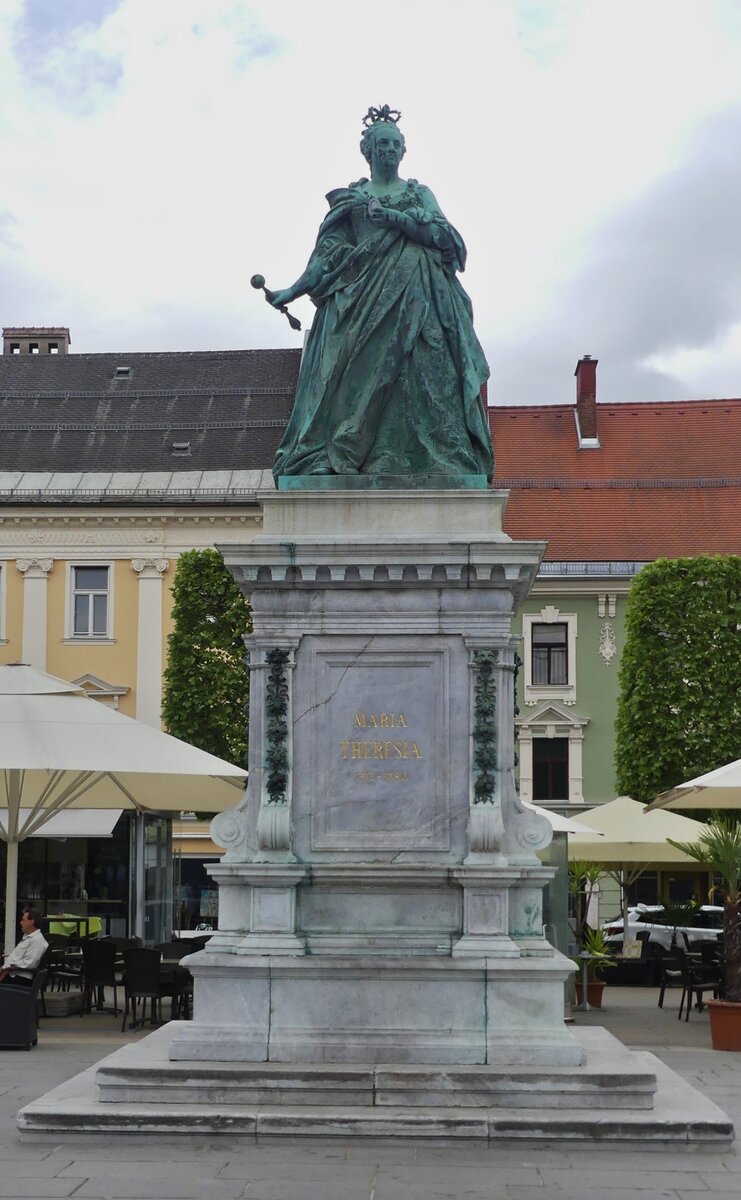 Maria Teresia Denkmal, auf dem Neuer Platz in Klagenfurt. 05.05.2026 in Klagenfurt