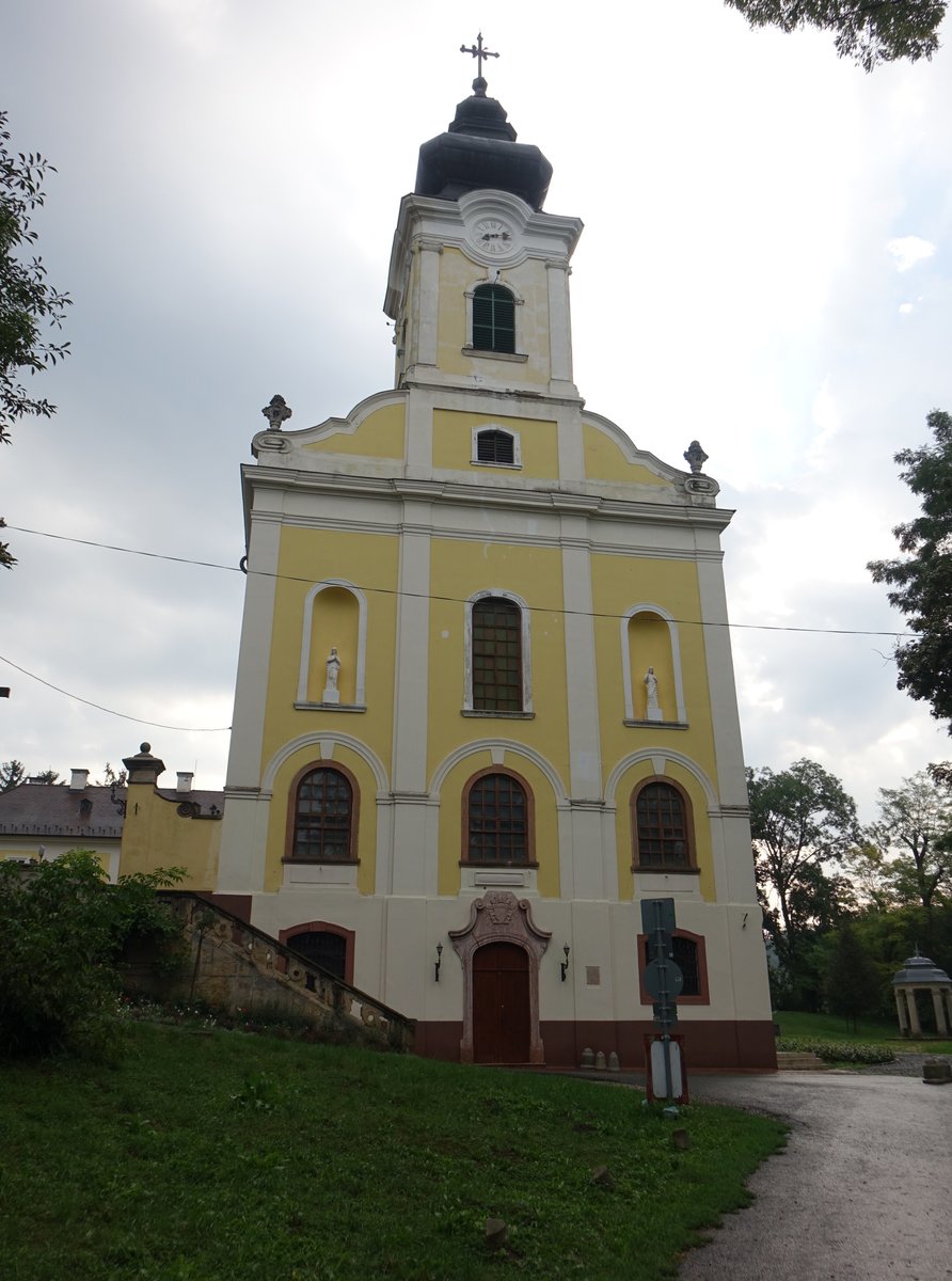 Mariabesny, kath. St. Maria Kirche, erbaut von 1762 bis 1769 durch Graf Antal Grassalkovich (02.09.2018)