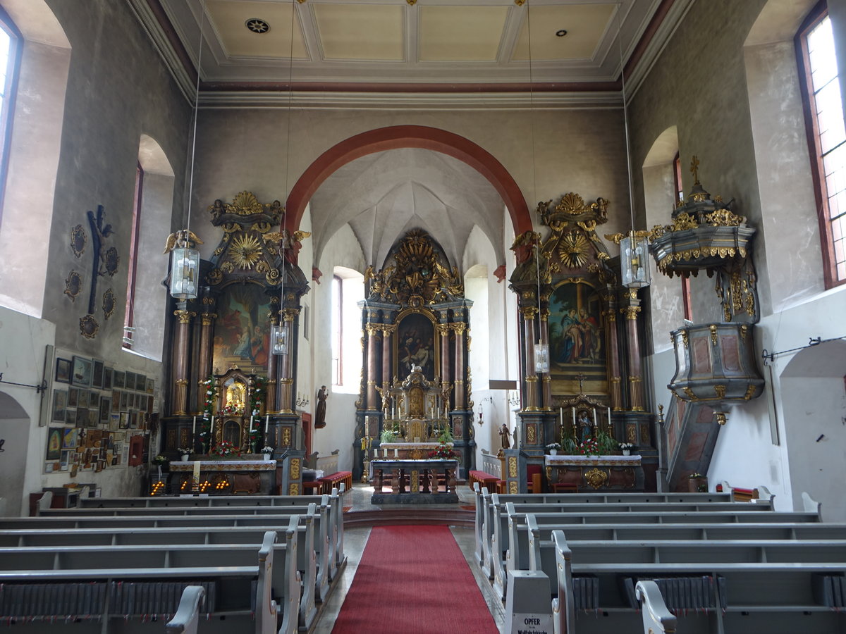 Mariabuchen, barocke Altre in der Wallfahrtskirche Maria Heimsuchung (12.05.2018)