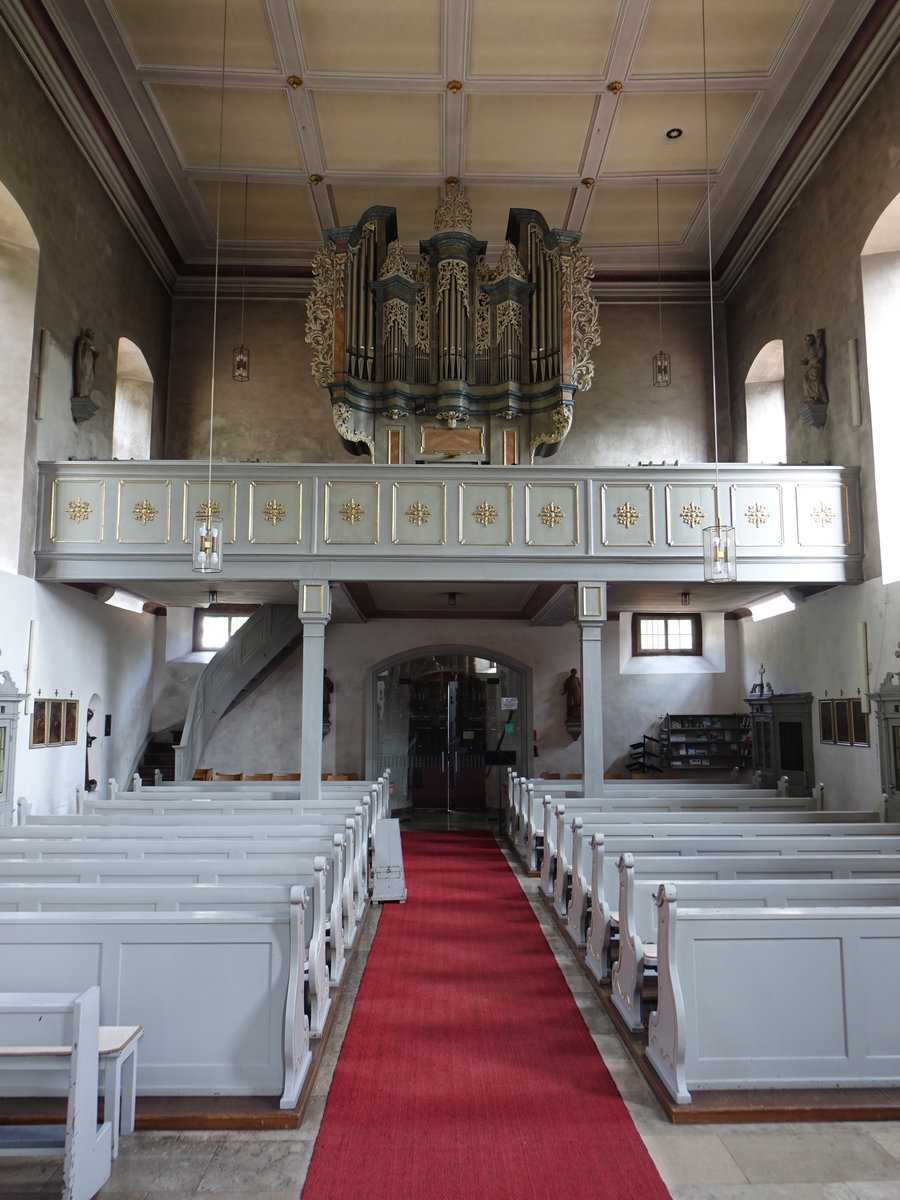 Mariabuchen, Orgelempore in der Wallf. Kirche Maria Heimsuchung (12.05.2018)