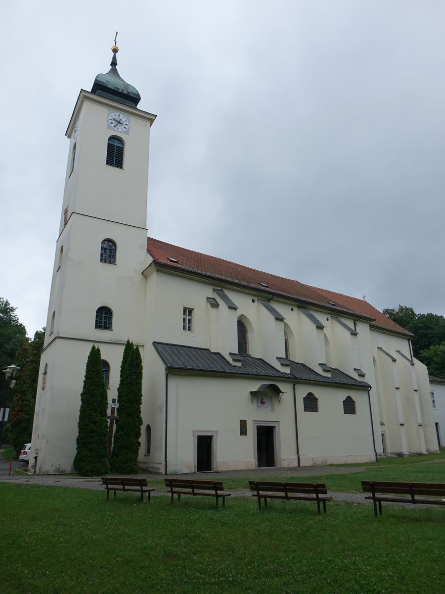 Marianka / Mariatal, gotische Klosterkirche Maria Geburt, im 17. Jahrhundert barockisiert durch Frst Esterhazy (05.08.2020)