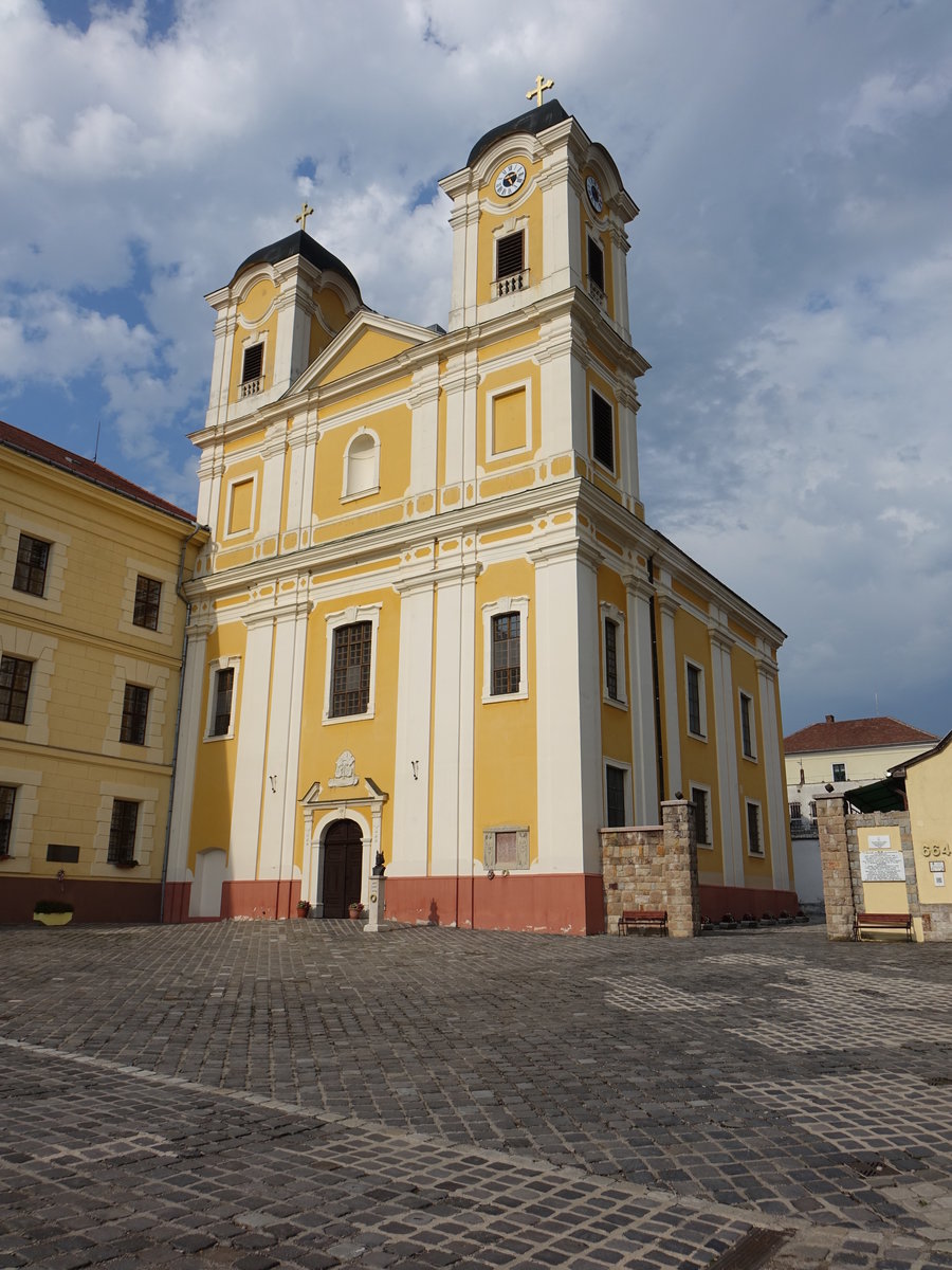 Marianosztra, Basilika Maria Knigin von Ungarn, erbaut von 1712 bis 1729 (02.09.2018)