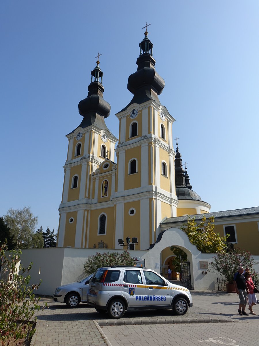 Mariapocs, griech. kath. Wallfahrtskirche, erbaut von 1731 bis 1756 (08.09.2018)