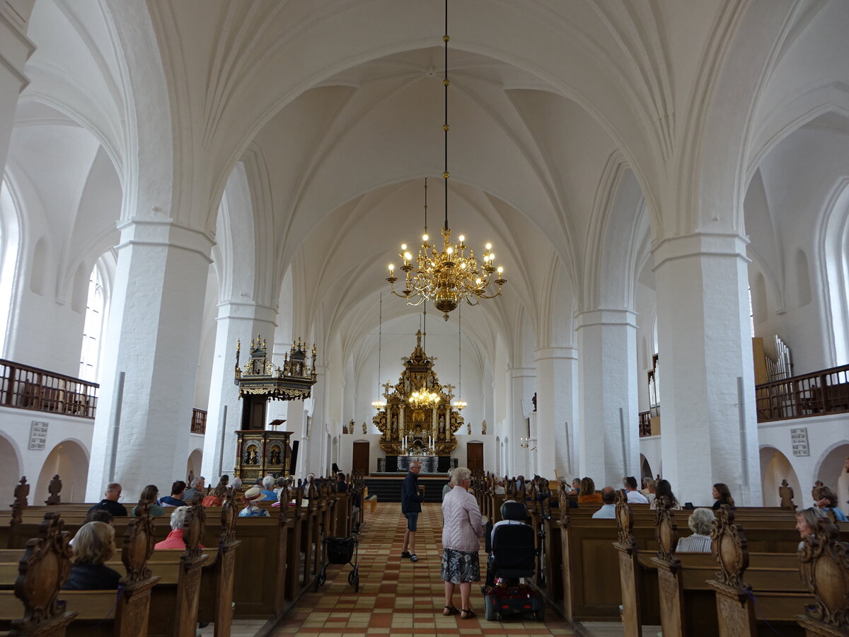 Maribo, Innenraum der Domkirche, Kanzel von 1606 (18.07.2021)