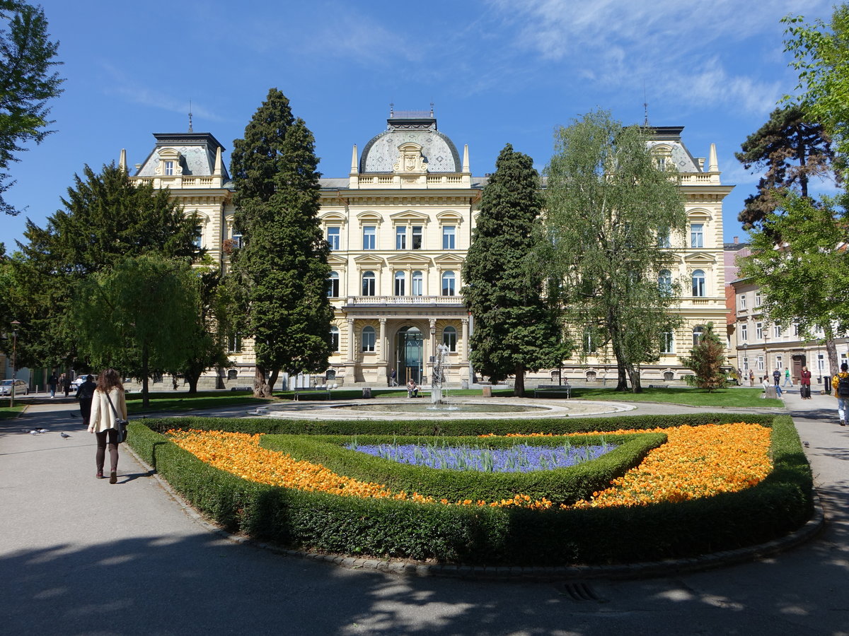 Maribor, historisches Gebude der Universitt am Slomsek Platz (04.05.2017)