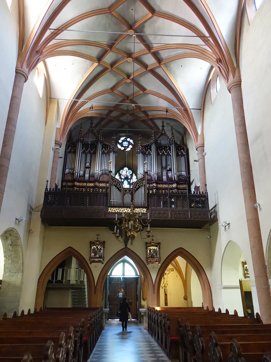 Maribor, Orgelempore in der Kathedrale St. Johannes, erbaut 1981 (04.05.2017)