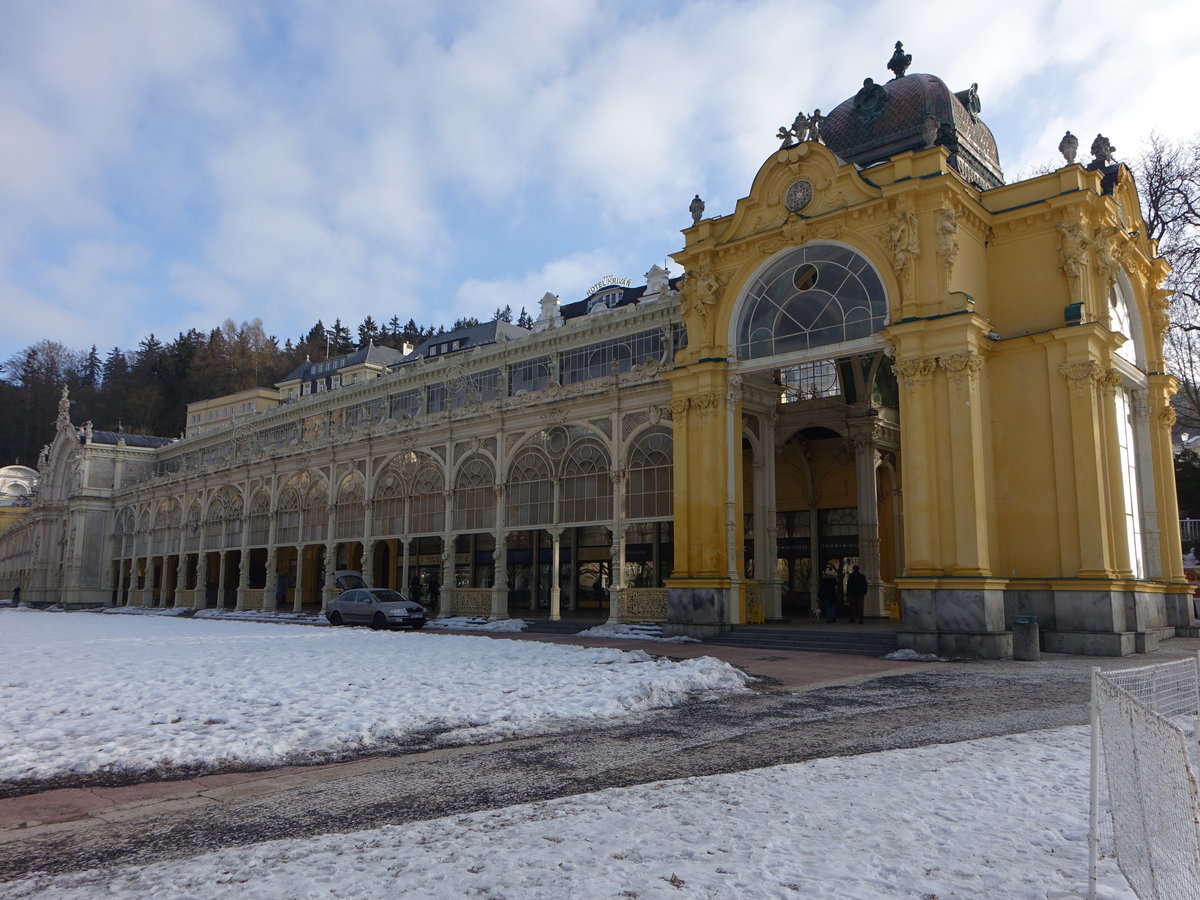 Marienbad, Gusseisernen Kolonnade aus dem Jahr 1869 (19.02.2017)