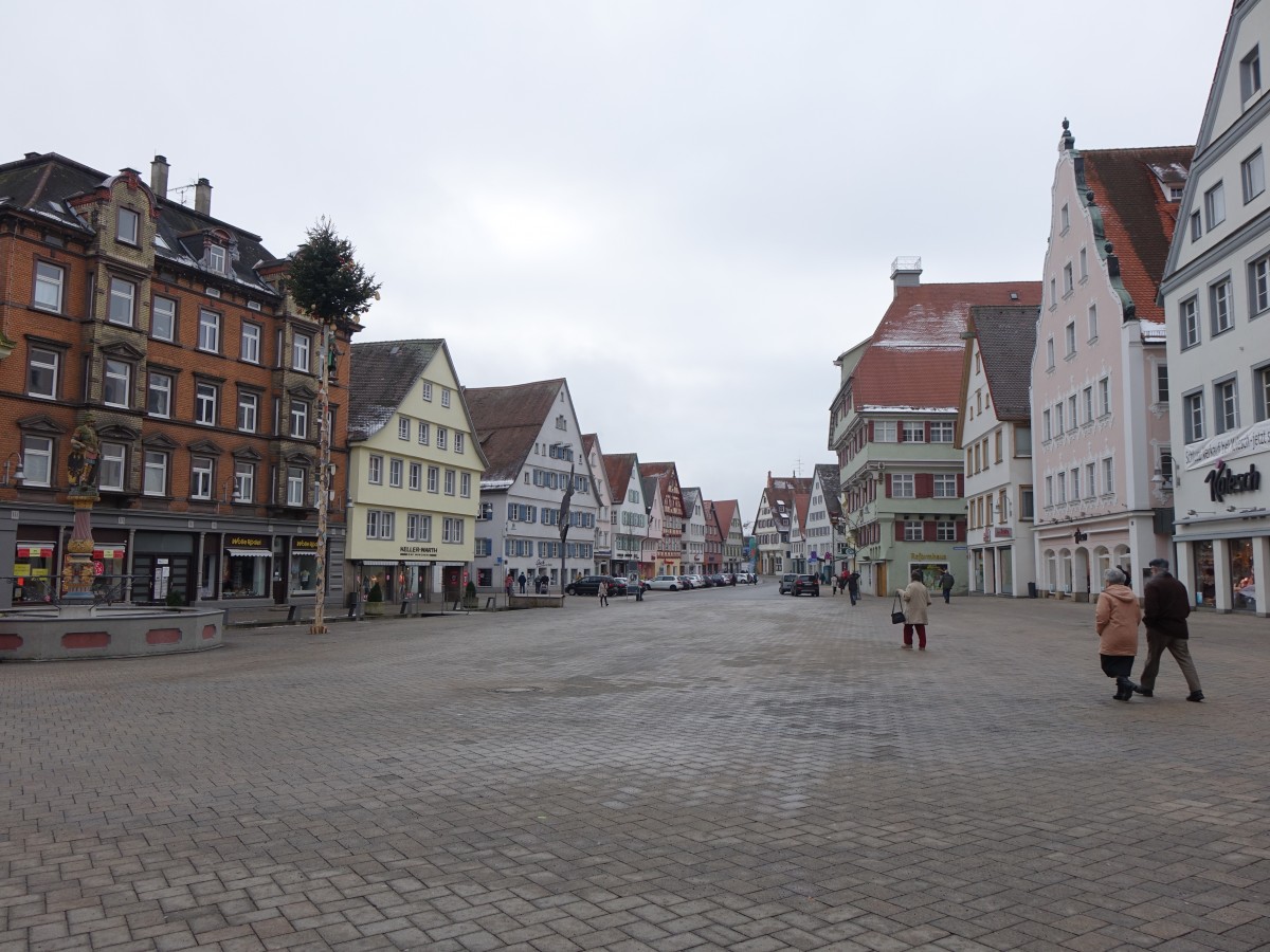 Marktplatz von Biberach (24.01.2016)