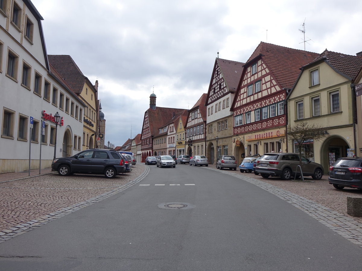 Marktplatz von Ebern, Lkr. Hassberge (24.03.2016)