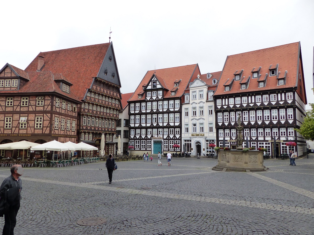 Marktplatz von Hildesheim, Sommer 2019