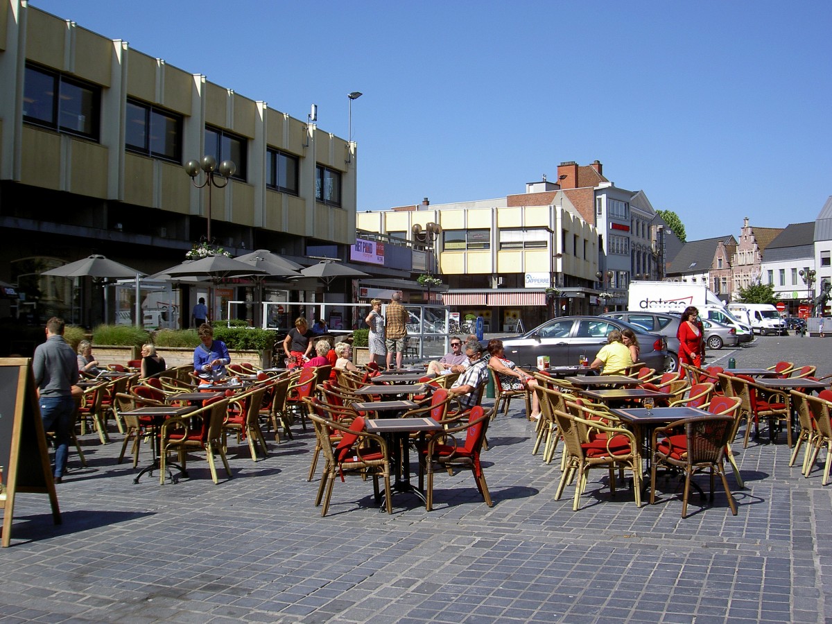 Marktplatz von Waregem (01.07.2014)