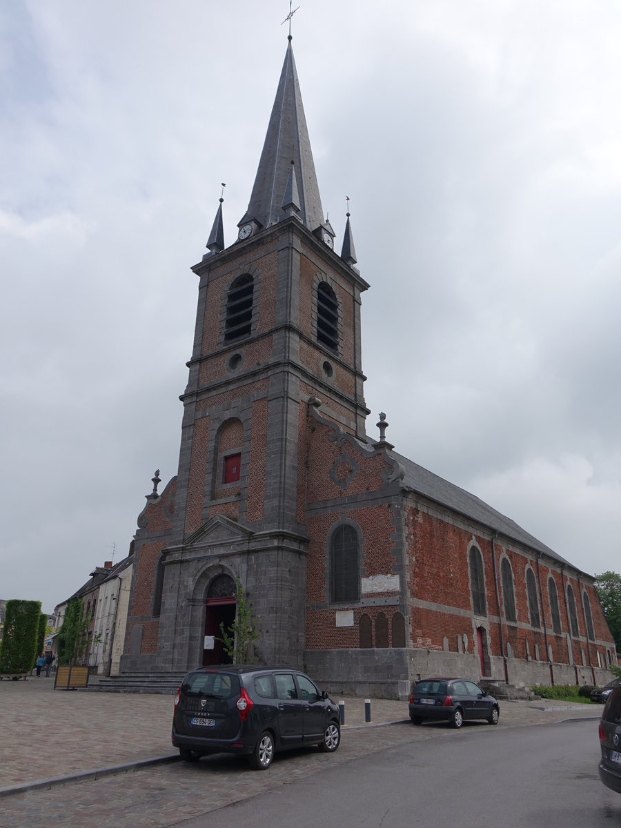 Maroilles, St. Humbert Kirche, erbaut von 1729 bis 1738 (16.05.2016)