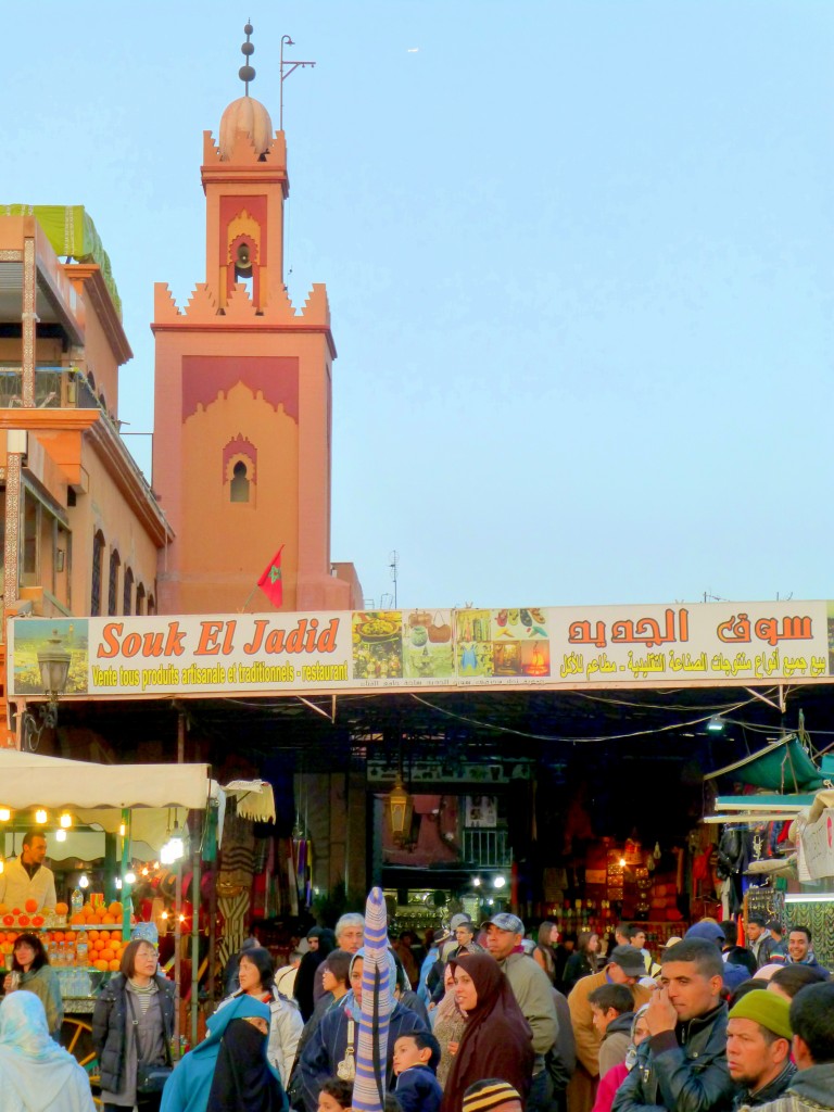 Marrakesch, der Jemaa el Fnaa Platz. 24.12.2014