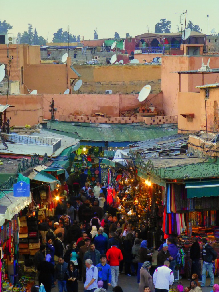 Marrakesch, der Jemaa el Fnaa Platz. 24.12.2014