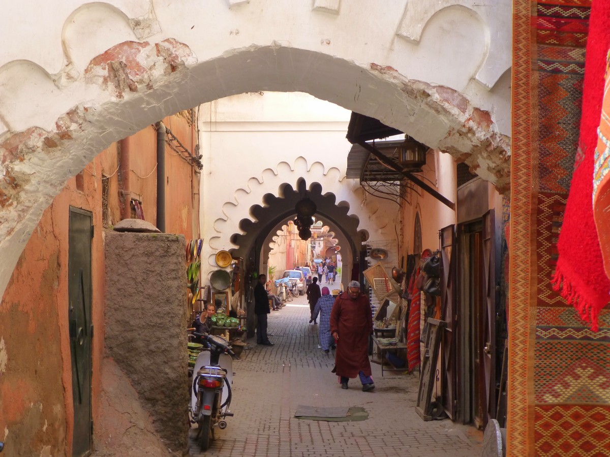 Marrakesch, in der Medina und den Souks. 24.12.2014