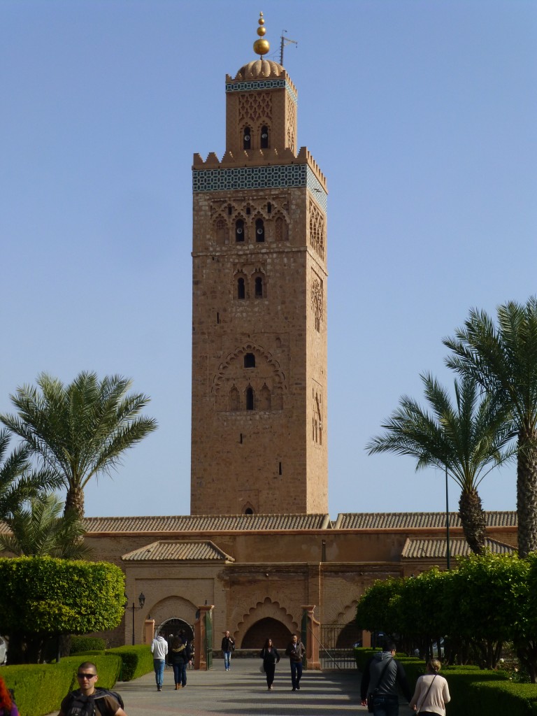 Marrakesch, das Minarett der Koutoubia-Moschee. 24.12.2014