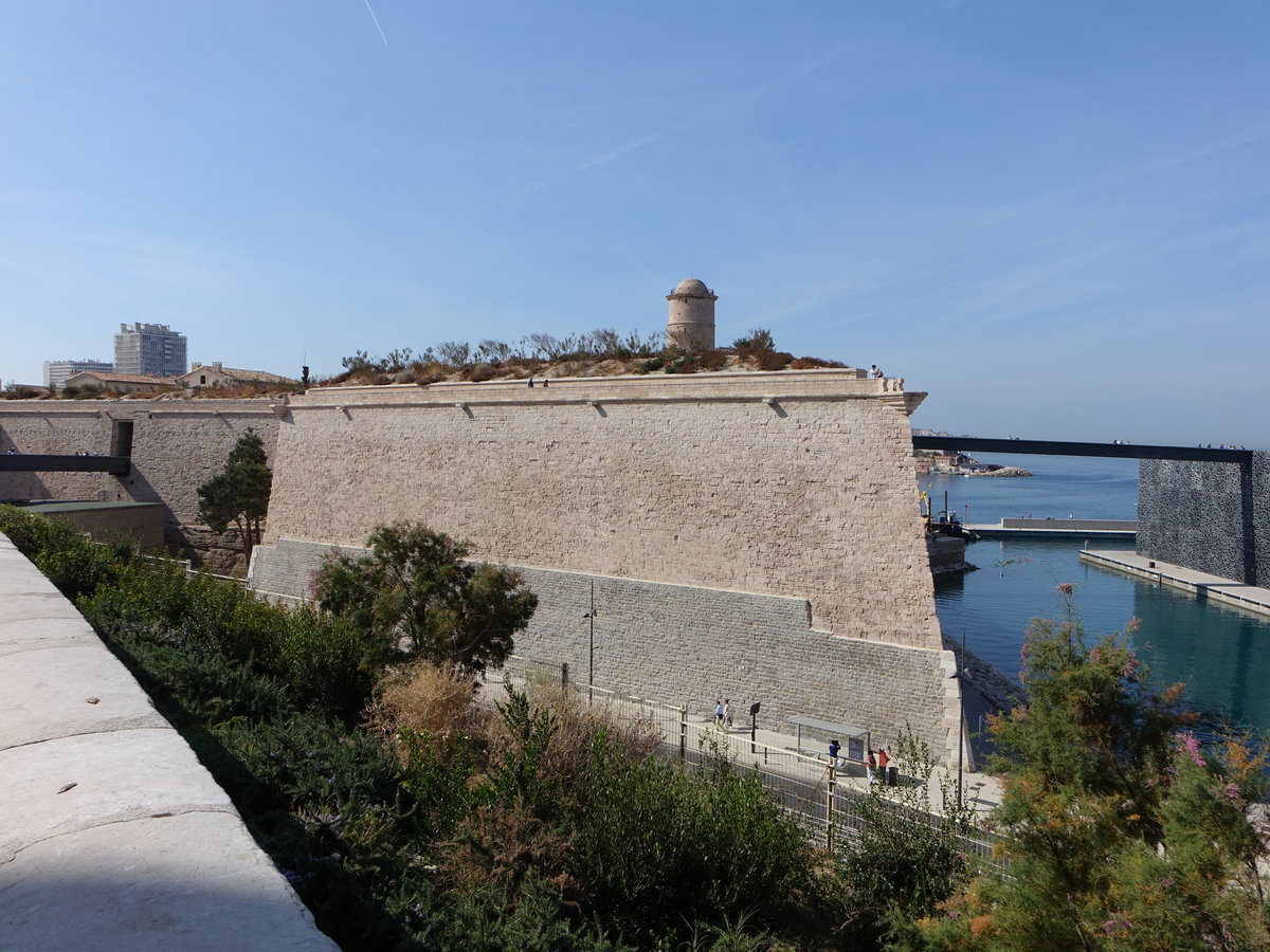 Marseille, Fort Saint-Jean an der Avenue Vaudoyer (28.09.2017)