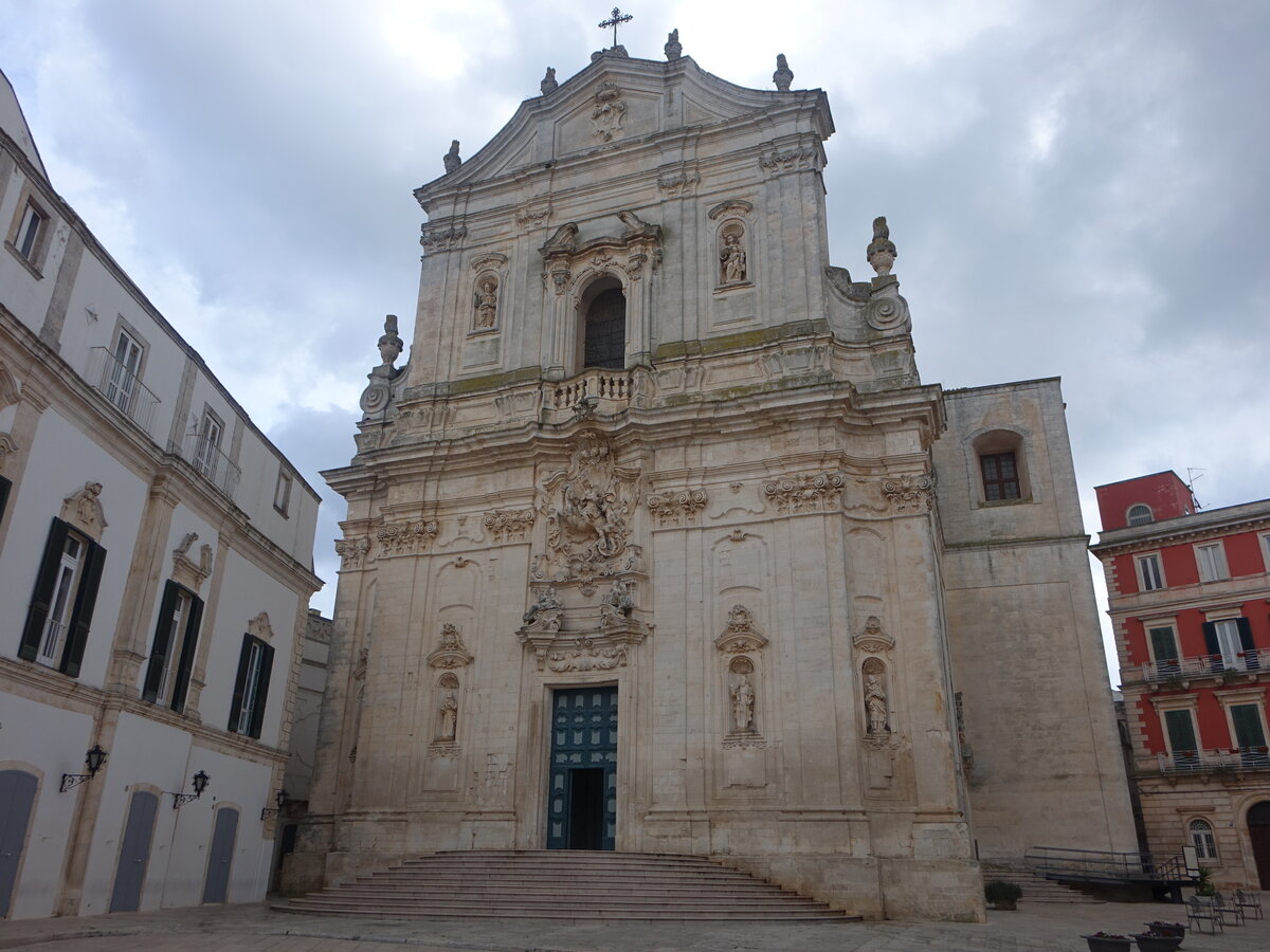 Martina Franca, Dom San Martino, erbaut im 18. Jahrhundert unter Erzbischof Isidoro Chirulli (04.03.2023)