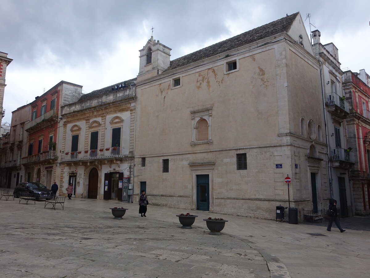 Martina Franca, kleine Kirche an der Piazza Maria Immacolata (04.03.2023)