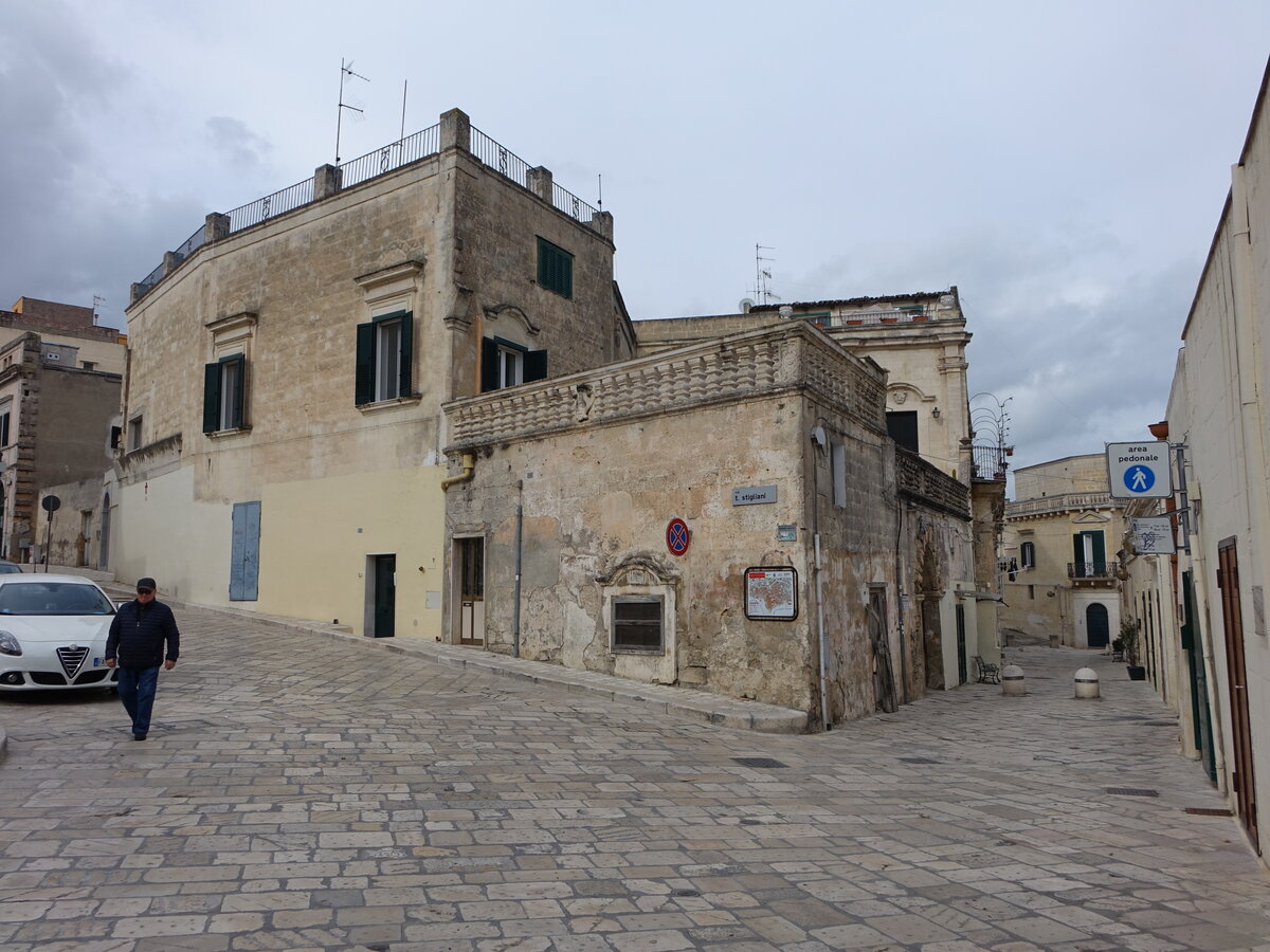 Matera, Huser in der Via Santa Cesarea (01.03.2023)