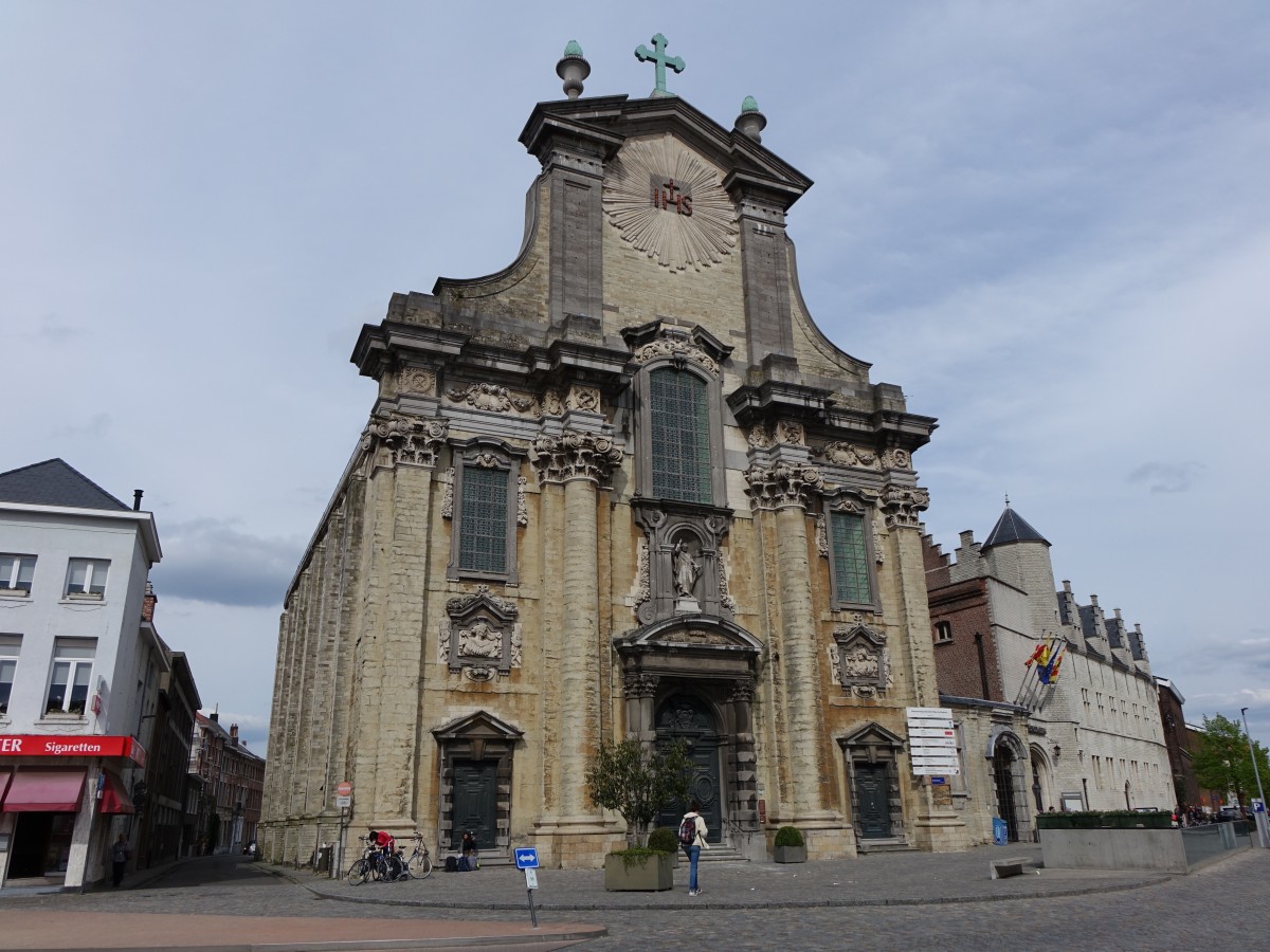 Mechelen, St. Peter und Paul Kirche am Veemarkt, erbaut von 1670 bis 1677 von Anthony Losson (27.04.2015) 