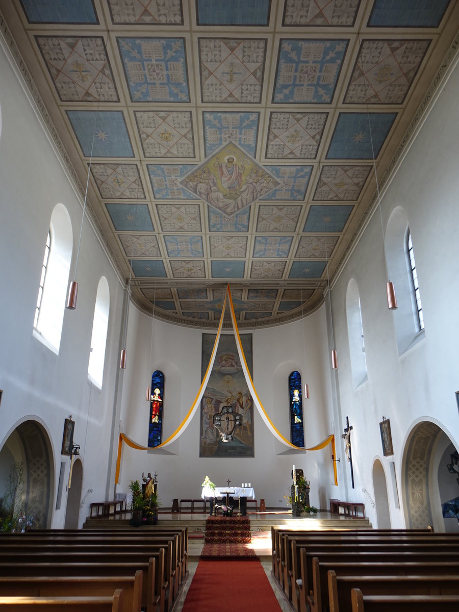 Mehlmeisel, Innenraum der Pfarrkirche St. Johannes (22.04.2018)