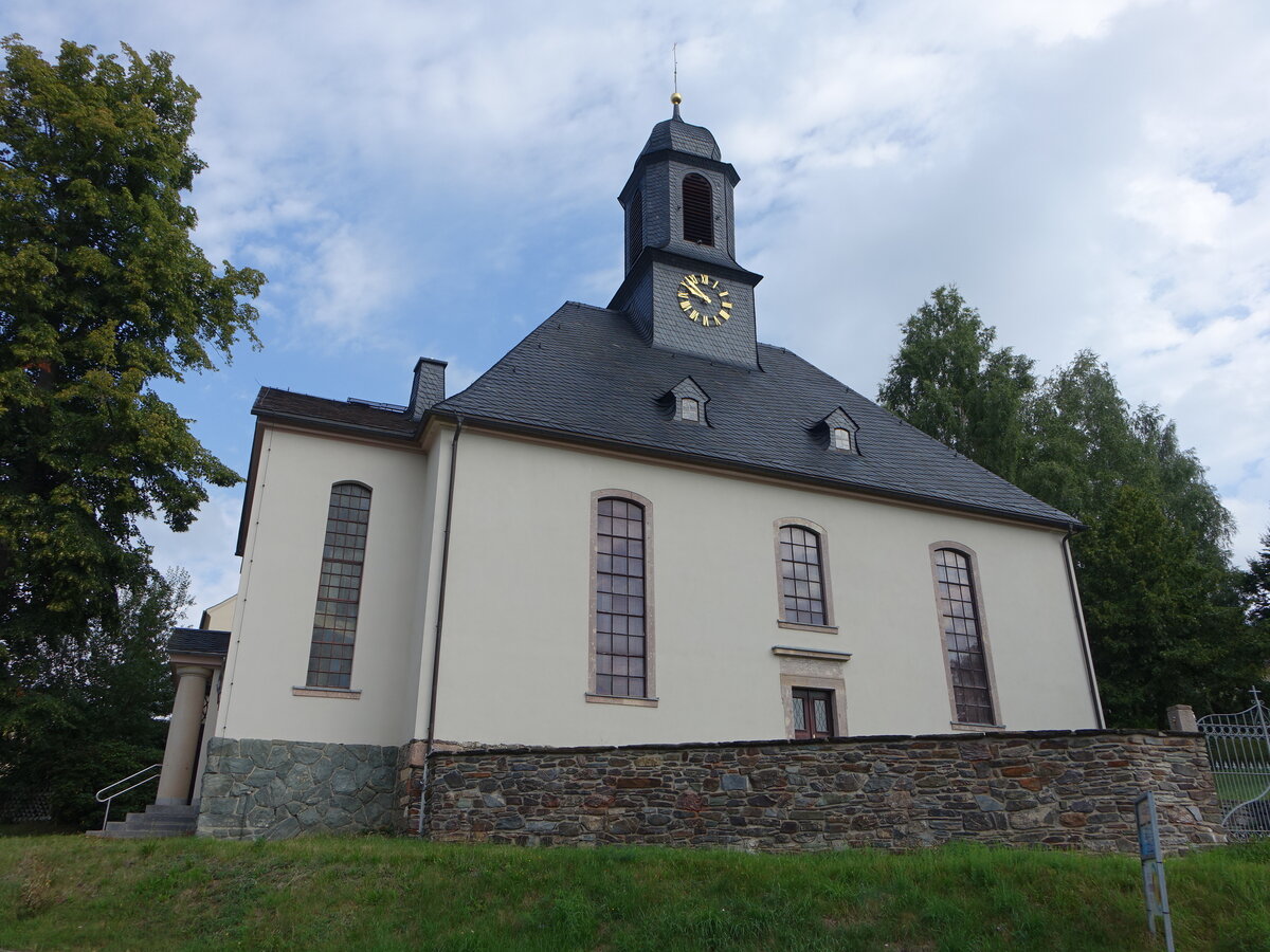 Meinersdorf, evangelische Marienkirche, erbaut 1812 (20.08.2023)