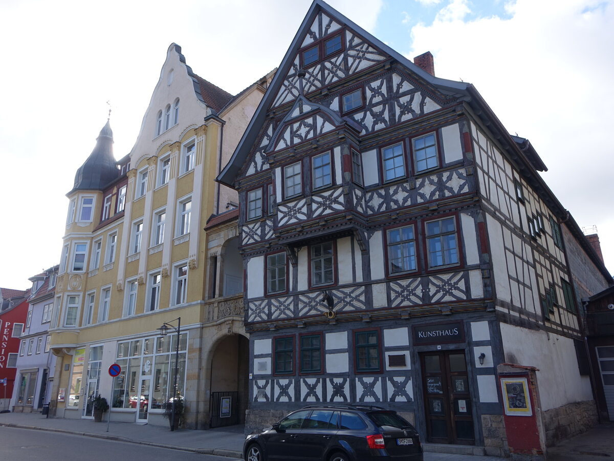 Meiningen, Brgerhaus Alte Posthalterei, erbaut um 1600 (27.02.2022)