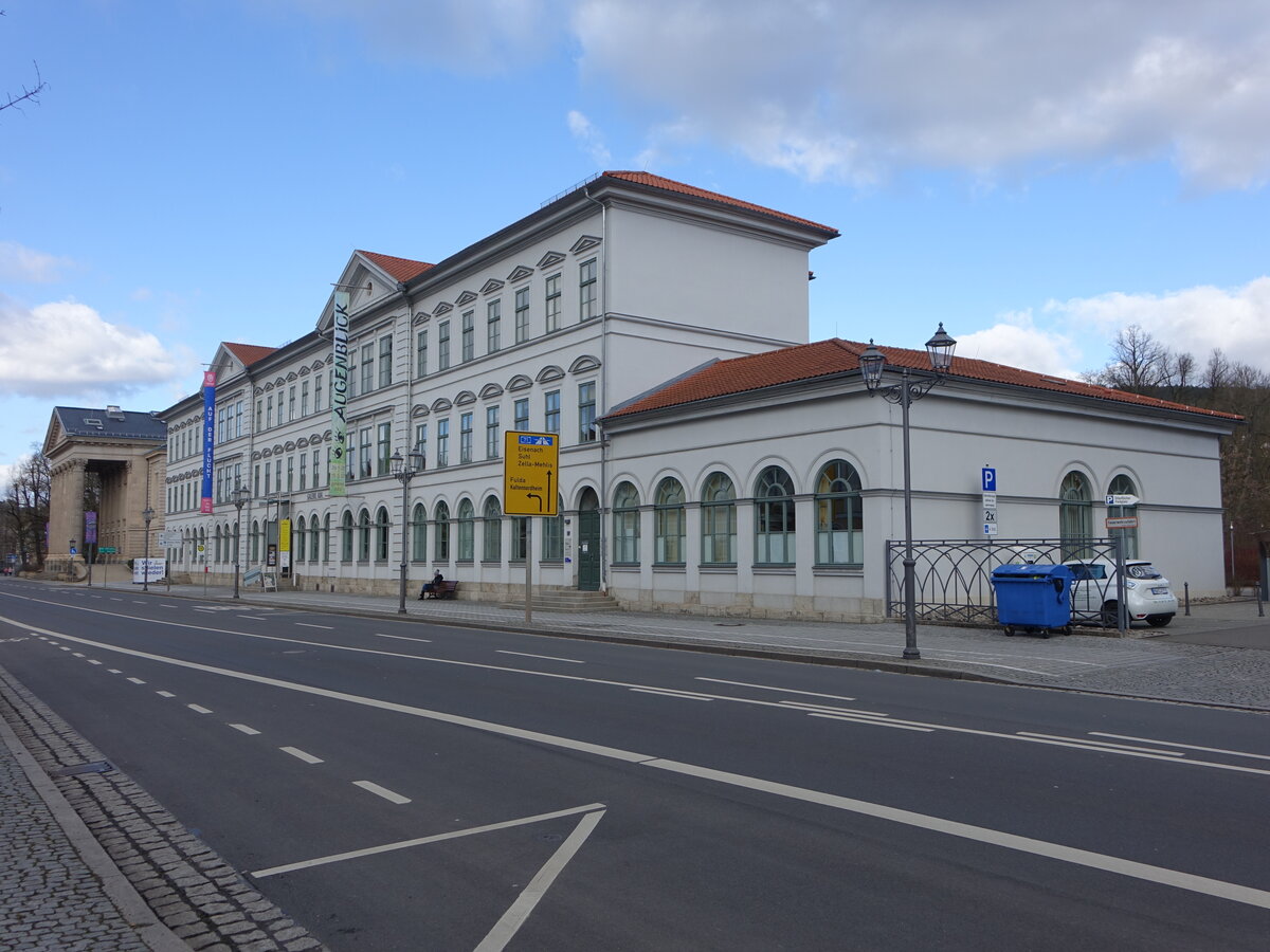 Meiningen, Gebude der Kammerspiele in der Bernhardstrae (26.02.2022)