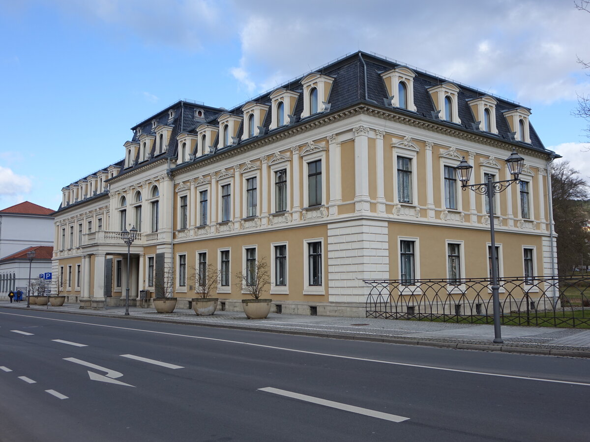Meiningen, Groes Palais, Palast der Herzge von Sachsen-Meiningen aus dem 19. Jahrhundert (26.02.2022)