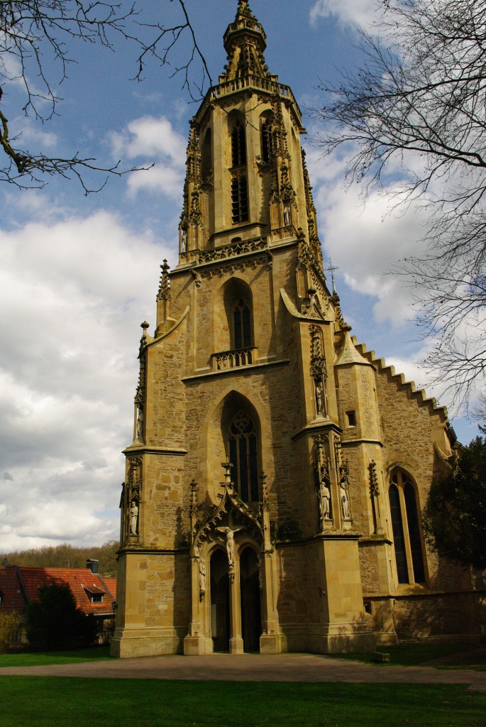 Meisenheim, Schlosskirche, erbaut von 1479 bis 1482 durch Baumeister Philipp von Gmnd, barocke Erneuerung der Kirche von 1766 bis 1770 durch Philipp Heinrich 
Hellermann (02.04.2010)