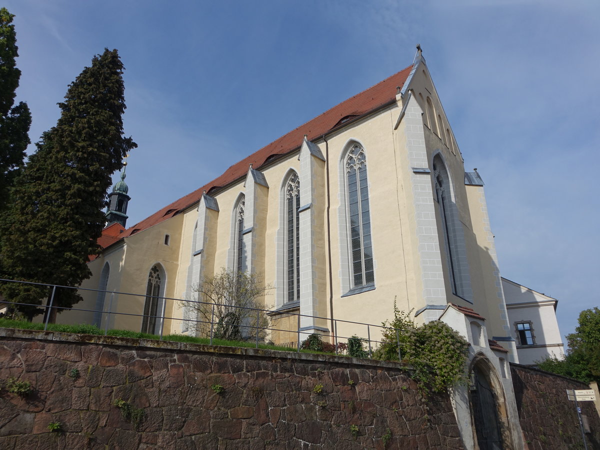 Meien, Pfarrkirche St. Afra, erbaut ab 1205 als Kirche des Augustiner Chorherrenstift (02.10.2020)